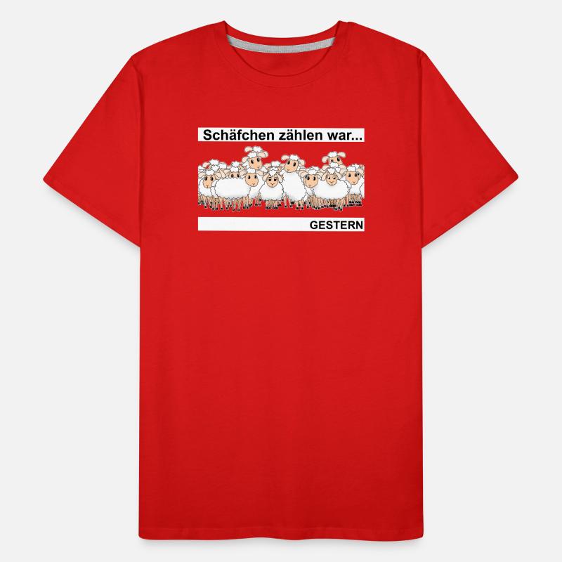 Schäfchen zählen Männer Premium Bio T-Shirt