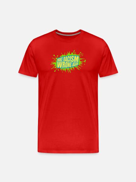 make racism wrong again - Men's Premium Organic T-Shirt - red