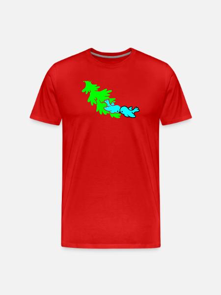 Winter - Männer Premium Bio T-Shirt - Rot