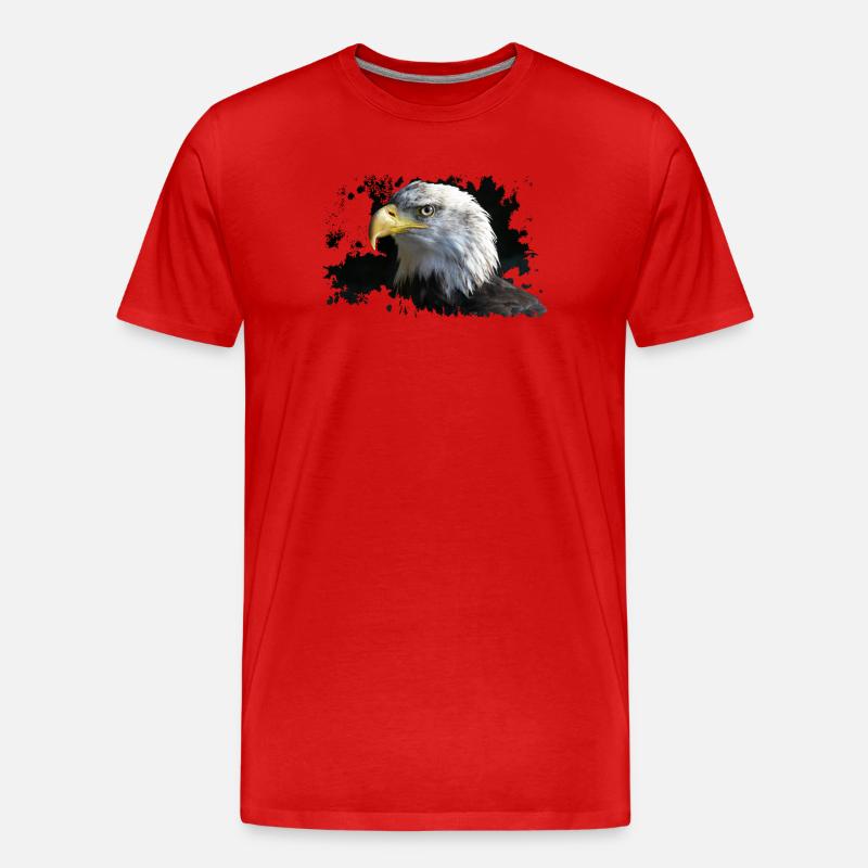 Adler - Männer Premium Bio T-Shirt - Rot