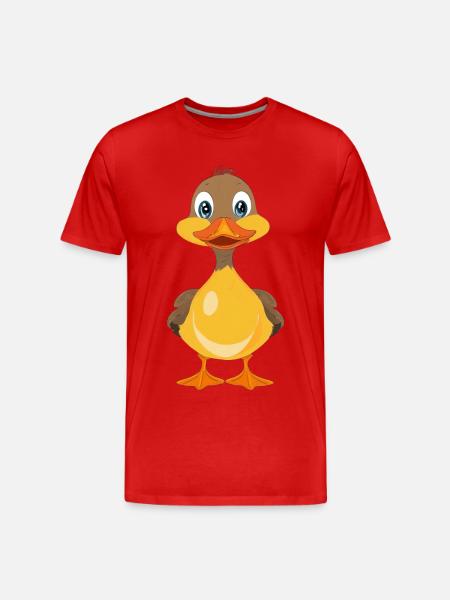Duckling - Men's Premium Organic T-Shirt - red