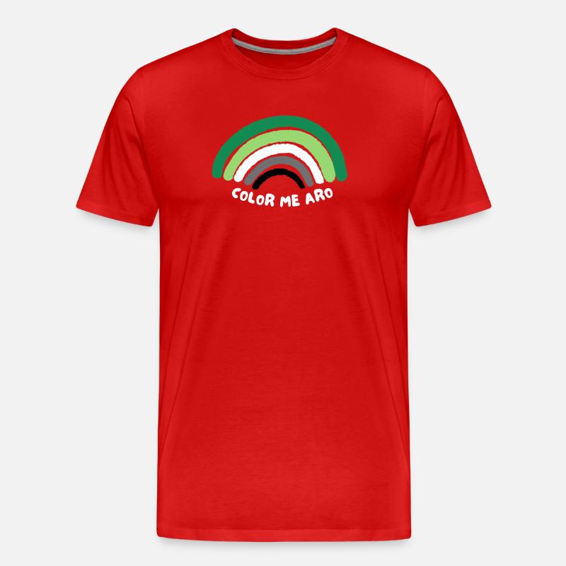 Aromatisch. Farbe me aro - Männer Premium Bio T-Shirt - Rot