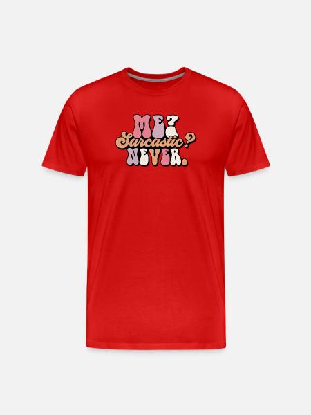 J’aime les déclarations sur moi-même. - T-shirt bio Premium Homme - rouge