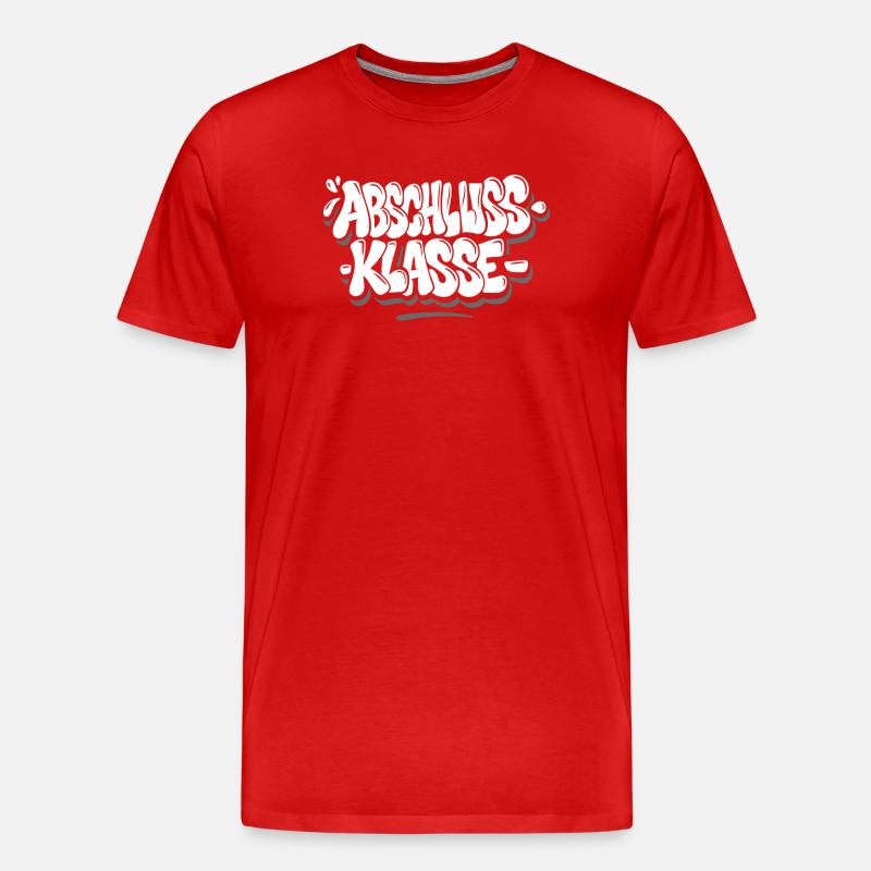 Graduating Class – Graffiti Style - Men's Premium Organic T-Shirt - red