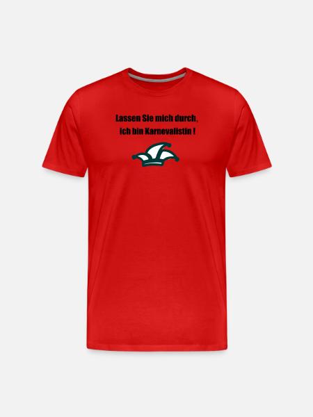 Karnevalistin - Männer Premium Bio T-Shirt - Rot