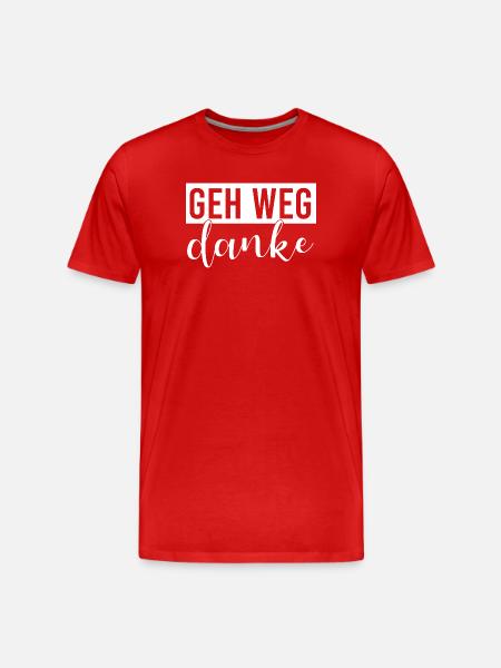 Va-t’en, merci - T-shirt bio Premium Homme - rouge
