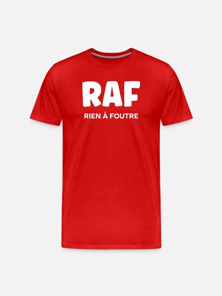 rien à foutre - T-shirt bio Premium Homme - rouge