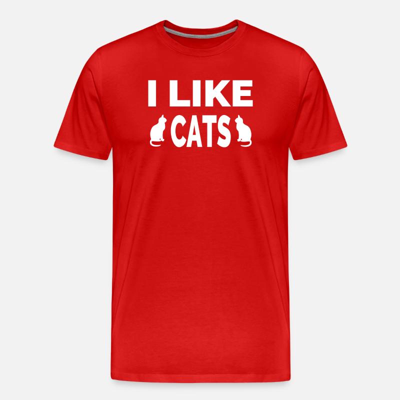 Katzen - Männer Premium Bio T-Shirt - Rot
