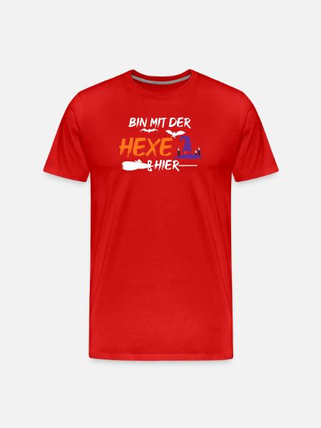 Halloween Witch - Men's Premium Organic T-Shirt - red