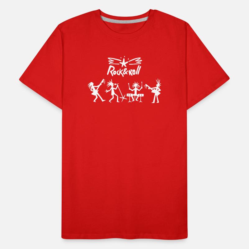 Rock'n'Roll-Band Männer Premium Bio T-Shirt
