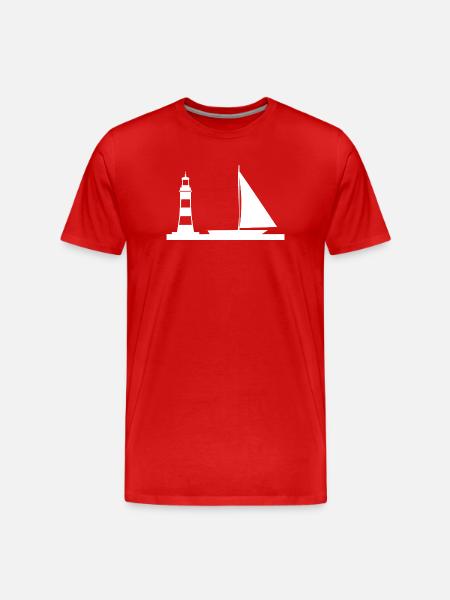 Sail - Men's Premium Organic T-Shirt - red