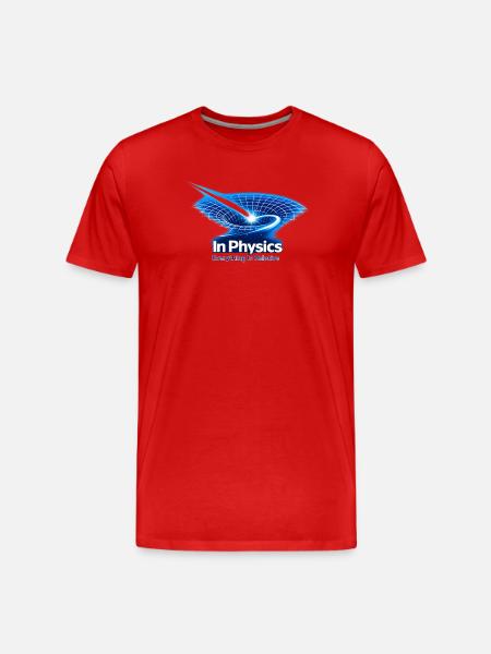 Everything is Relative – In Physics Design - Men's Premium Organic T-Shirt - red