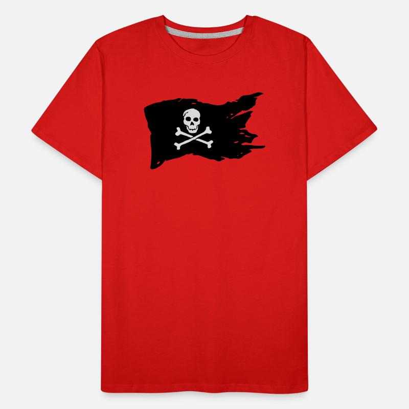 Pirate flag (colors can be customized!) Men's Premium Organic T-Shirt