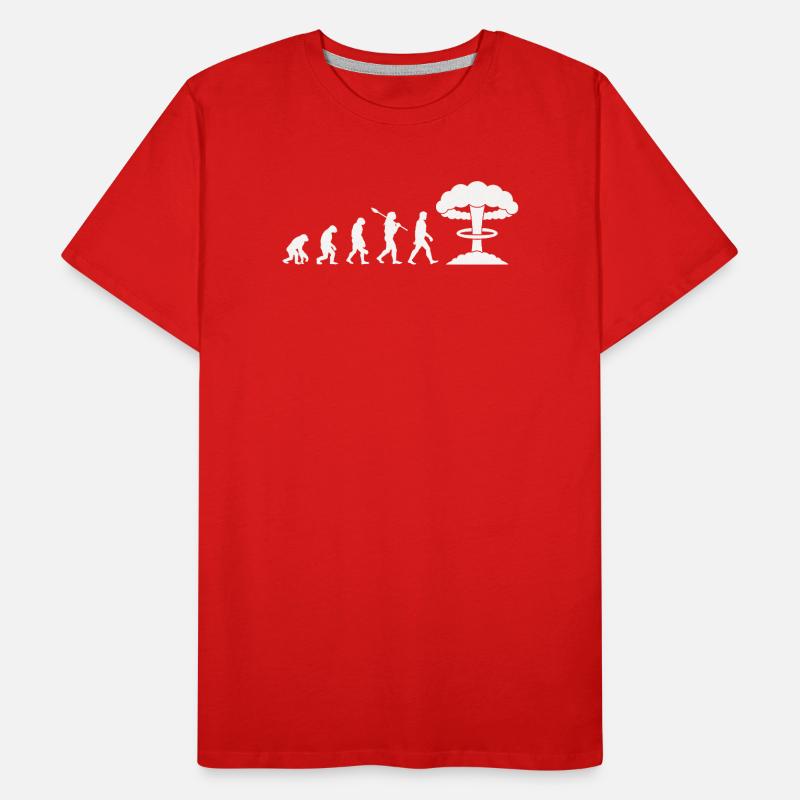 Evolution-Atombombe Männer Premium Bio T-Shirt