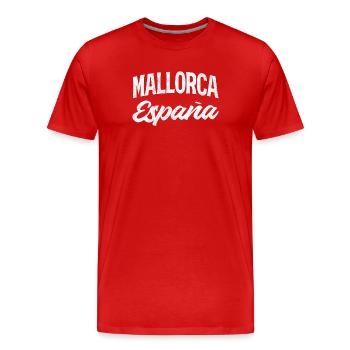 Mallorca Spanien Retro Flair - Männer Premium Bio T-Shirt - Rot - Vorne - Damien (186cm)