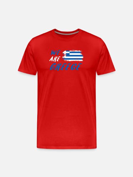 We are Greece - Men's Premium Organic T-Shirt - red