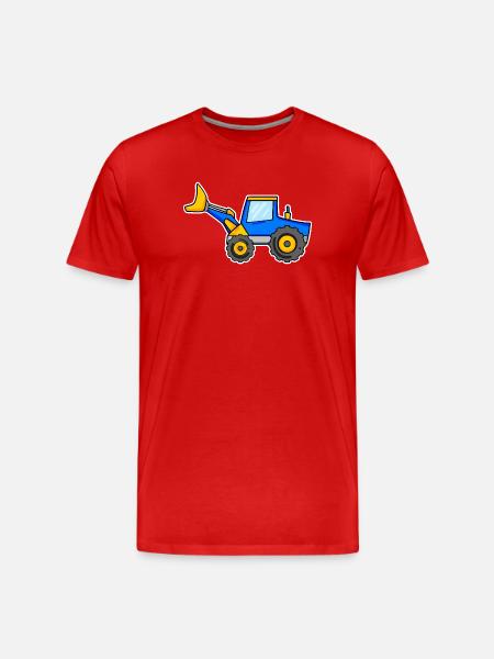 Bagger - Männer Premium Bio T-Shirt - Rot
