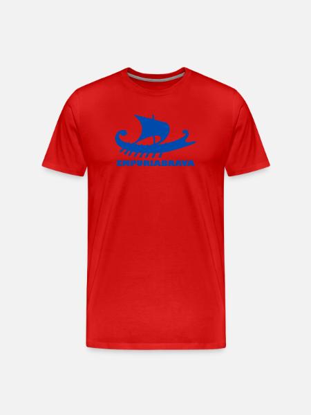 Ship Empuriabrava Font Blue - Men's Premium Organic T-Shirt - red