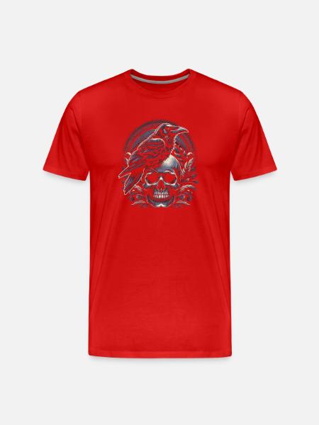 Murmures des ancêtres - T-shirt bio Premium Homme - rouge