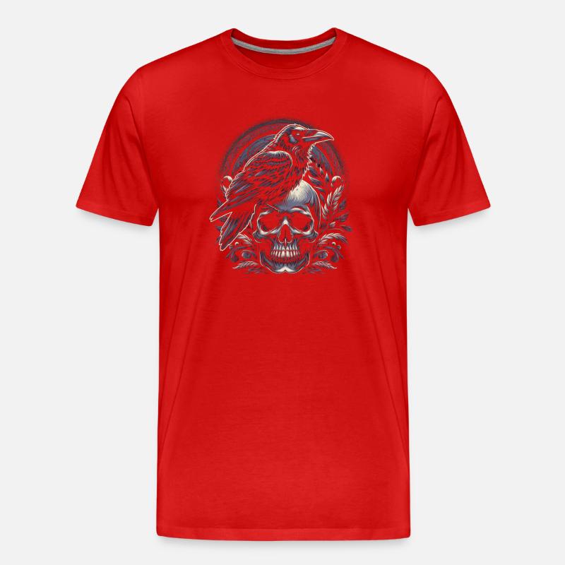 Flüstern der Ahnen - Männer Premium Bio T-Shirt - Rot