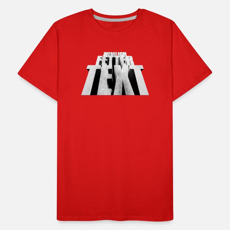 Pretty bold text Men's Premium Organic T-Shirt