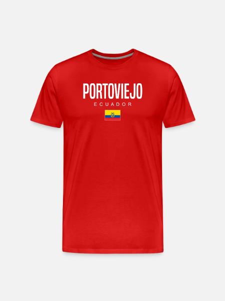 Portoviejo Ecuador Ecuadorians - Men's Premium Organic T-Shirt - red
