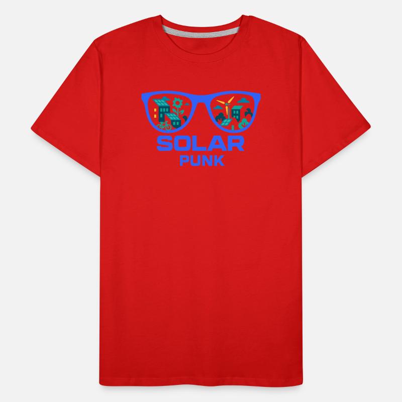 Solarpunk Vision Männer Premium Bio T-Shirt