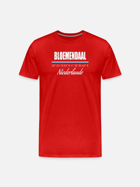 Bloemendaal - T-shirt bio Premium Homme - rouge