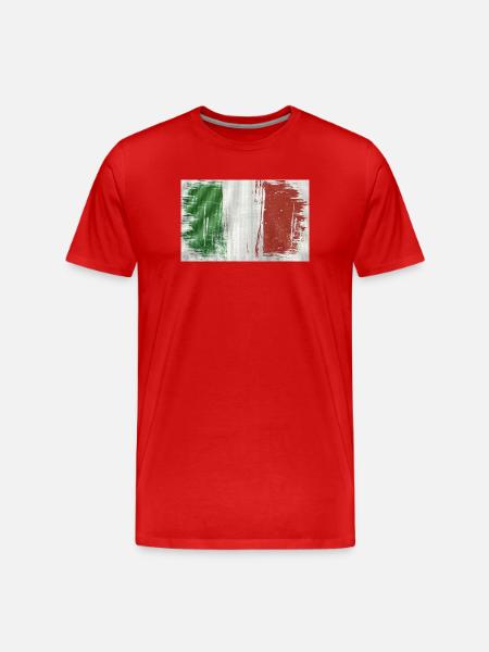 Conception italienne - T-shirt bio Premium Homme - rouge