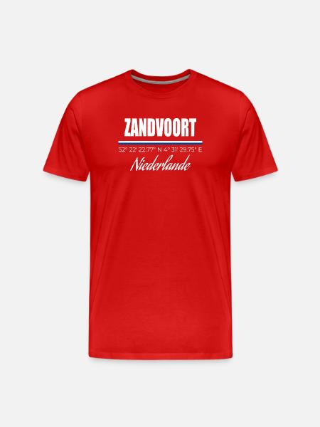 Zandvoort - T-shirt bio Premium Homme - rouge