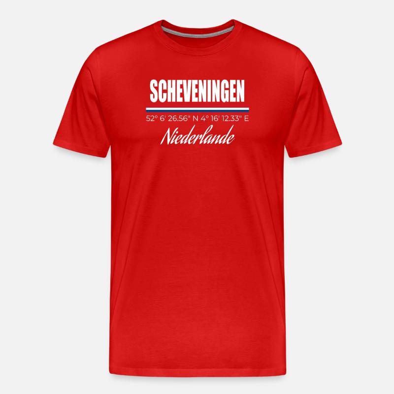 Scheveningen - Men's Premium Organic T-Shirt - red