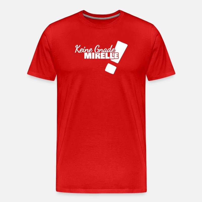Lustig Mirelle - Männer Premium Bio T-Shirt - Rot