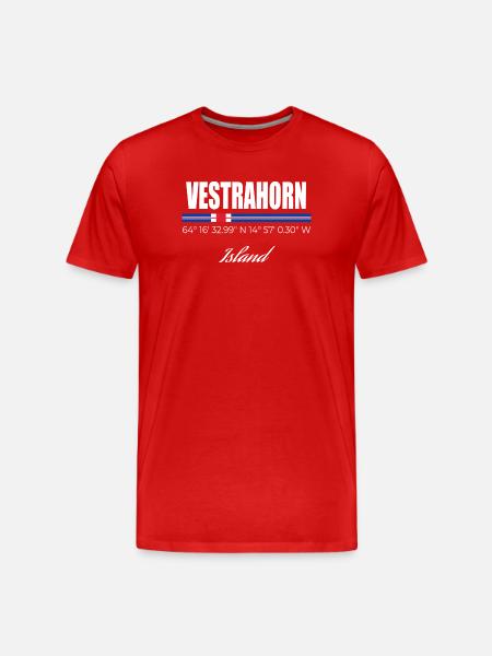 Vestrahorn - Men's Premium Organic T-Shirt - red