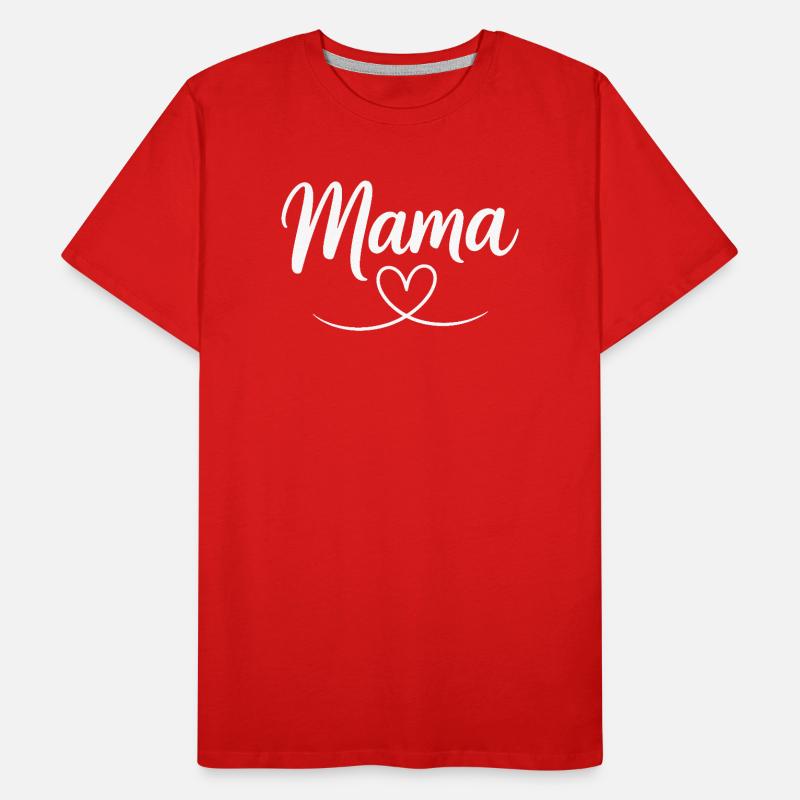 Mama Heart Script T-shirt bio Premium Homme