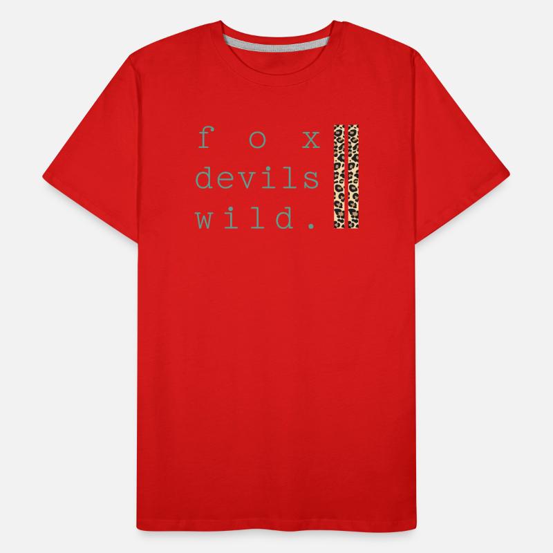 Fox Devil Wild Leopard Men's Premium Organic T-Shirt