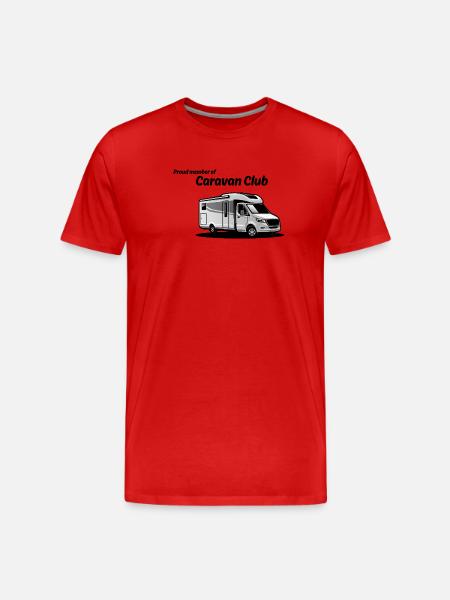 Caravan Graphic Silhouette - Men's Premium Organic T-Shirt - red