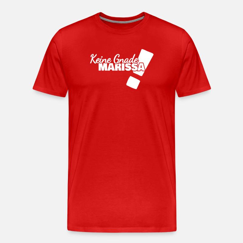 Marissa als Spruch - Männer Premium Bio T-Shirt - Rot