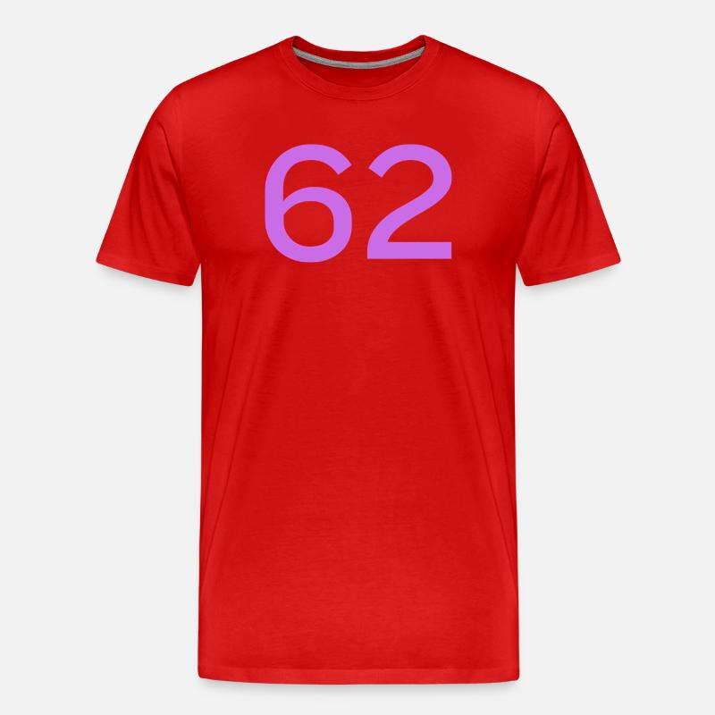 62 - Männer Premium Bio T-Shirt - Rot