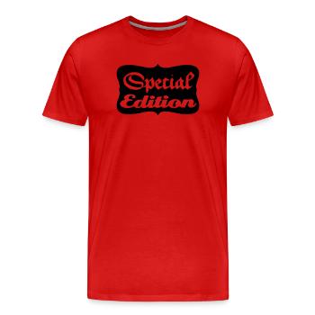 special edition tuner tuning custom bobber sticker - T-shirt bio Premium Homme - rouge - Devant - Damien (186cm)