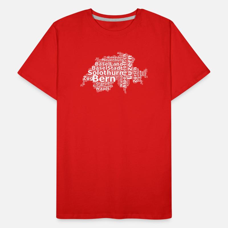 Switzerland dialect white Men's Premium Organic T-Shirt