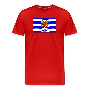 Province flag Zeeland flag Zeeland - T-shirt bio Premium Homme - rouge - Devant - Damien (186cm)