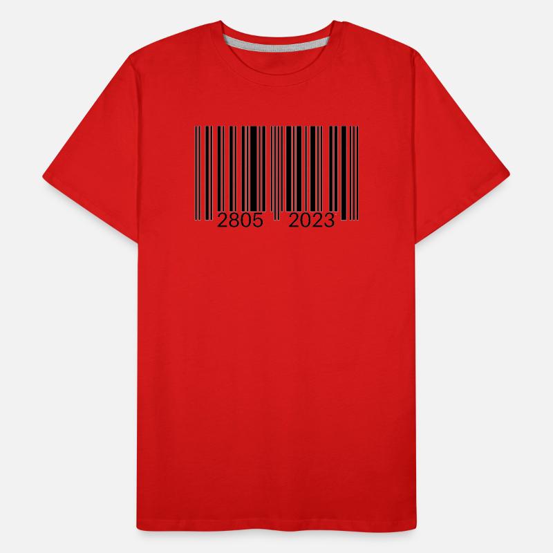 Barcode Men's Premium Organic T-Shirt