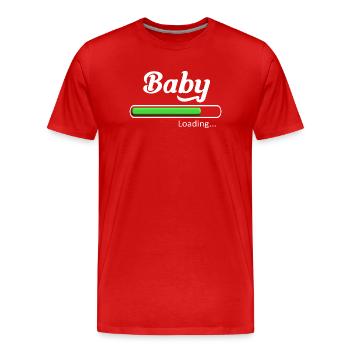 Baby loading. - T-shirt bio Premium Homme - rouge - Devant - Damien (186cm)