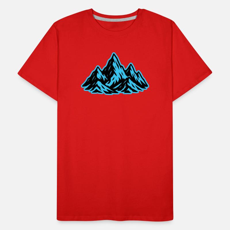 Mountains Summit Icon Men's Premium Organic T-Shirt