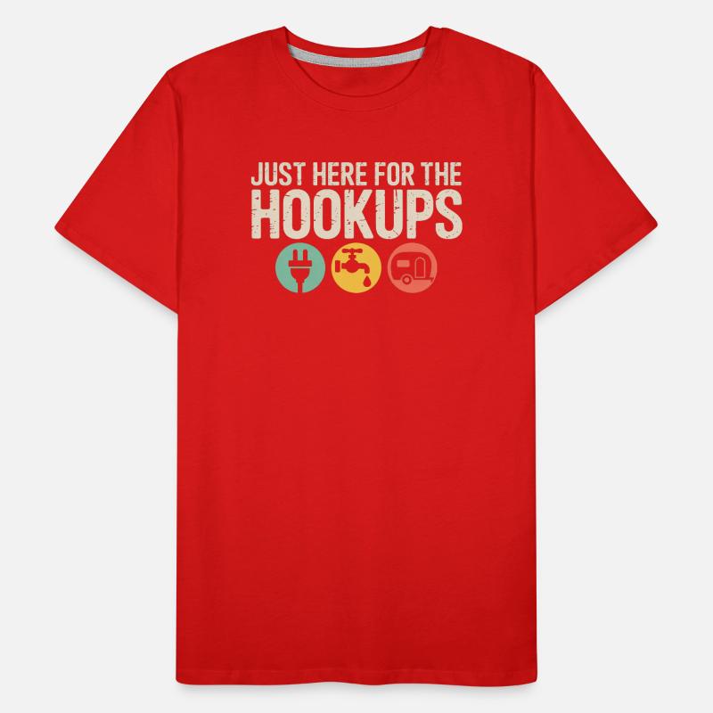 Ich bin nur wegen der Affären hier. Männer Premium Bio T-Shirt