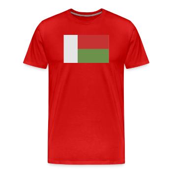 Madagascar flag - Men's Premium Organic T-Shirt - red - Front - Damien (186cm)