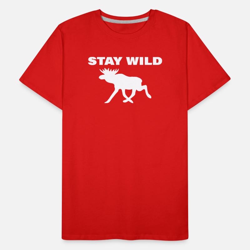 Restez sauvage T-shirt bio Premium Homme