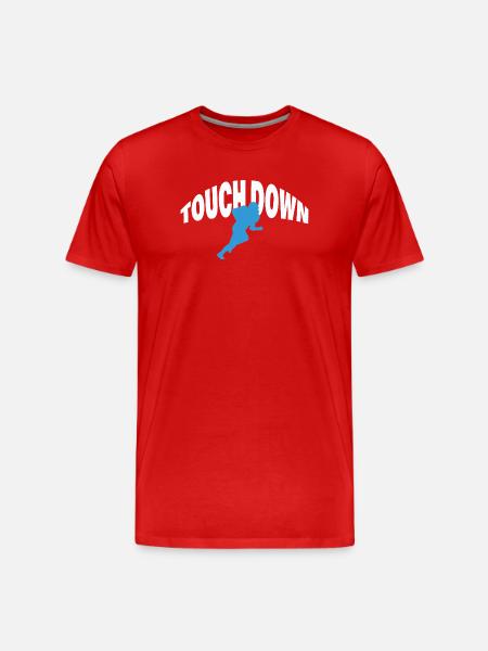 Touch Down - Men's Premium Organic T-Shirt - red