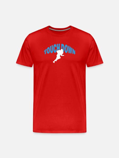 Touch Down - Men's Premium Organic T-Shirt - red