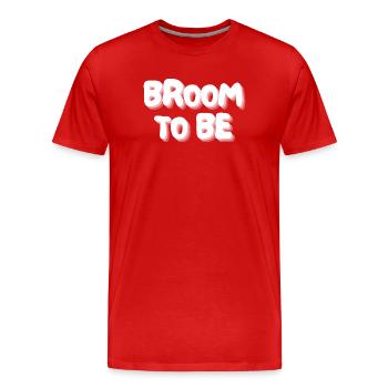 balai en devenir - T-shirt bio Premium Homme - rouge - Devant - Damien (186cm)